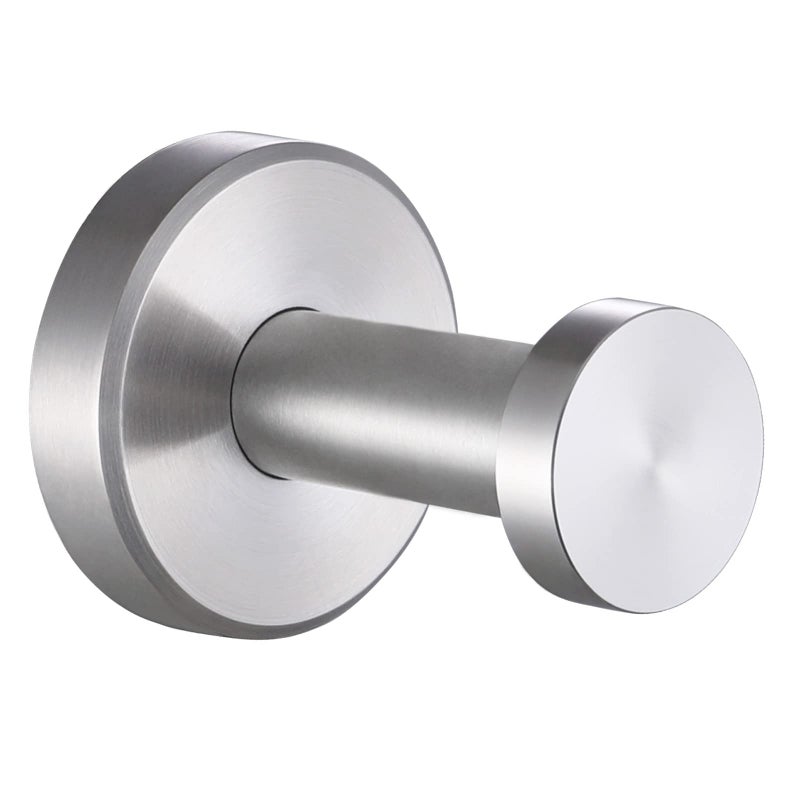 APLusee Brushed Nickel Towel Hook, 304 Stainless Steel Robe Hook for Bathroom, Heavy Duty Hand Towel Hanger Wall Mounted - Image 1